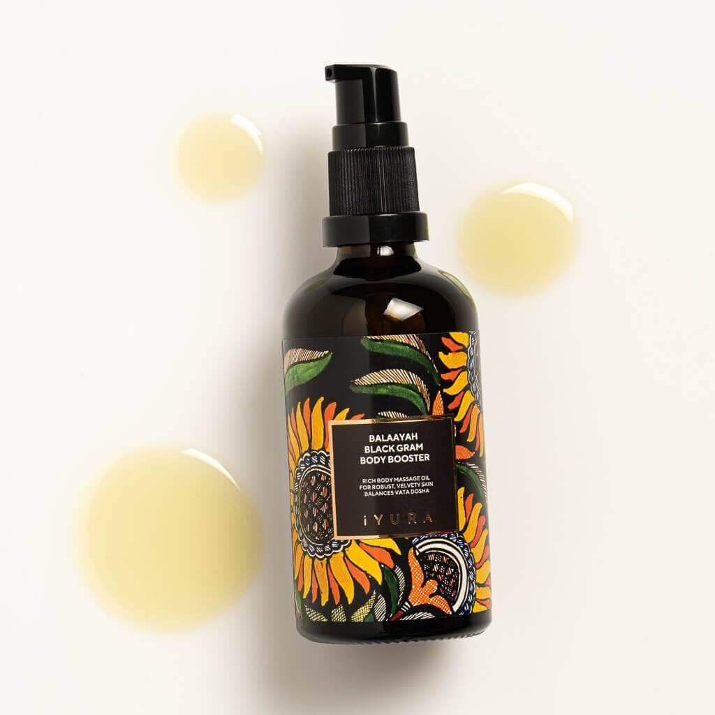 Balaayah Black Gram Body Booster – Firming Ayurvedic Body Oil for Crepey Skin | The Ayurveda Experience (3.38 fl oz)