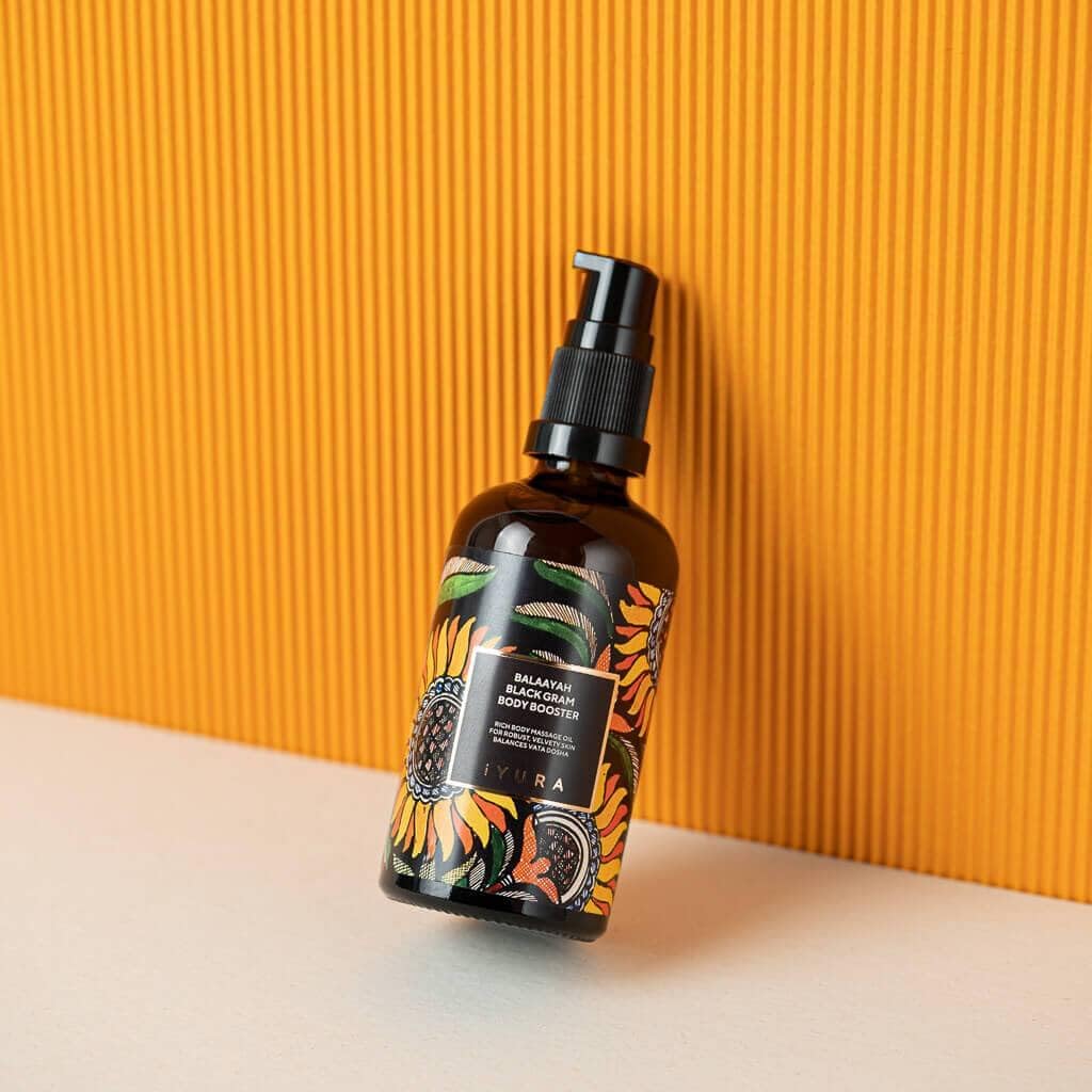 Balaayah Black Gram Body Booster – Firming Ayurvedic Body Oil for Crepey Skin | The Ayurveda Experience (3.38 fl oz)