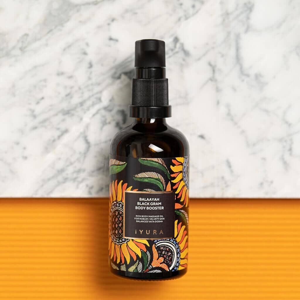 Balaayah Black Gram Body Booster – Firming Ayurvedic Body Oil for Crepey Skin | The Ayurveda Experience (3.38 fl oz)