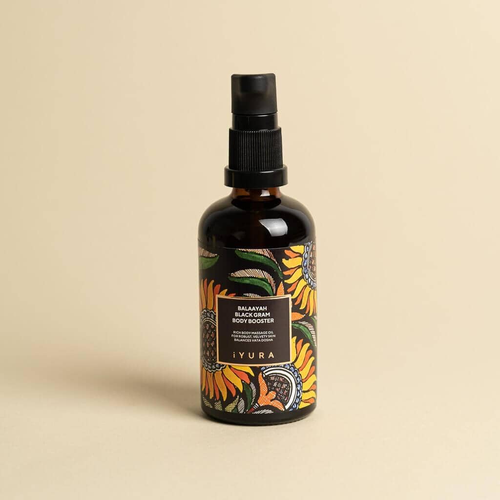 Balaayah Black Gram Body Booster – Firming Ayurvedic Body Oil for Crepey Skin | The Ayurveda Experience (3.38 fl oz)
