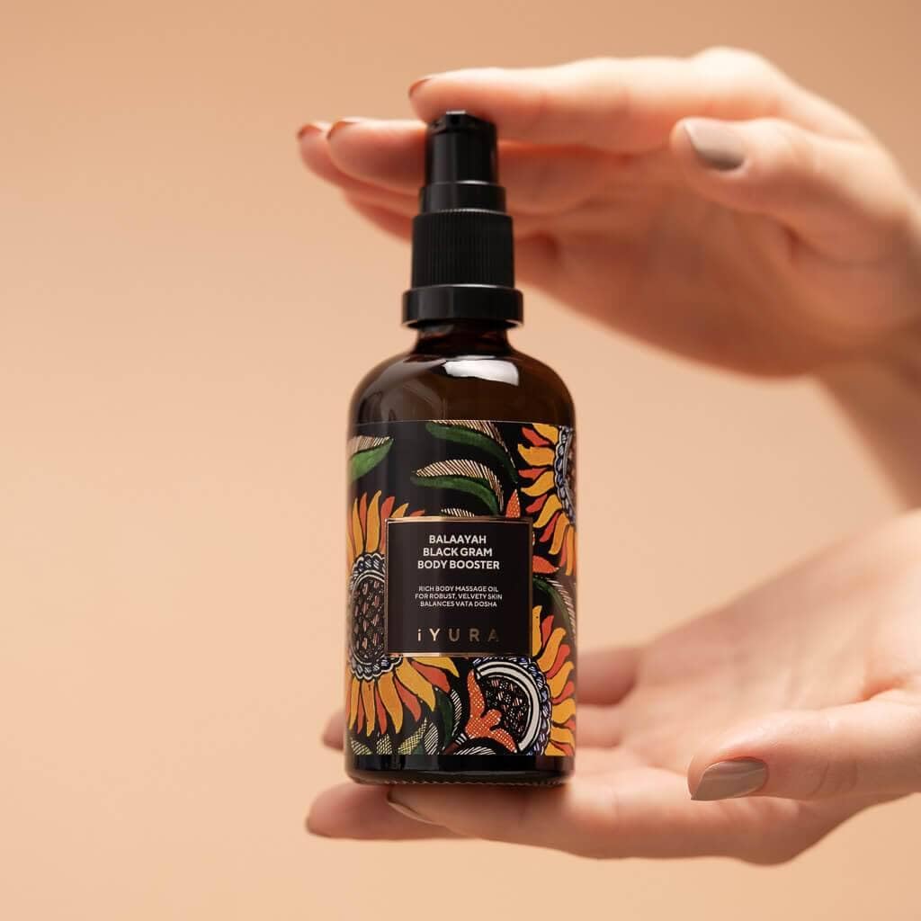Balaayah Black Gram Body Booster – Firming Ayurvedic Body Oil for Crepey Skin | The Ayurveda Experience (3.38 fl oz)