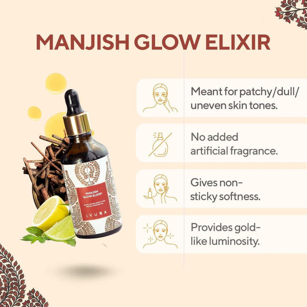 The Ayurveda Experience Day & Night Face Oils for Glowing Skin | 100% Natural Skincare | 1.69 fl oz (each)