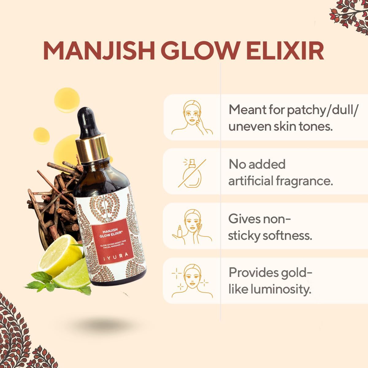 The Ayurveda Experience Day & Night Face Oils for Glowing Skin | 100% Natural Skincare | 1.69 fl oz (each)