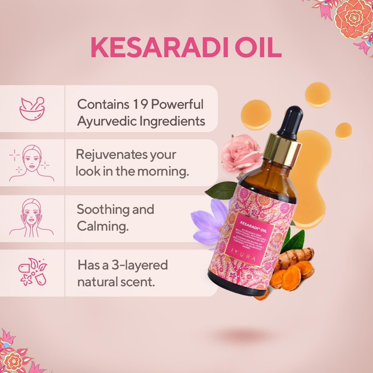 The Ayurveda Experience Day & Night Face Oils for Glowing Skin | 100% Natural Skincare | 1.69 fl oz (each)