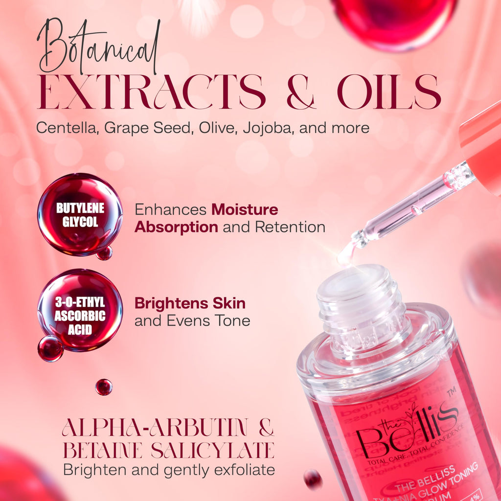Belliss Niacinamide 10% + Tranexamic Acid 4% Serum – Brightening, Hydration & Even Tone (30ml)