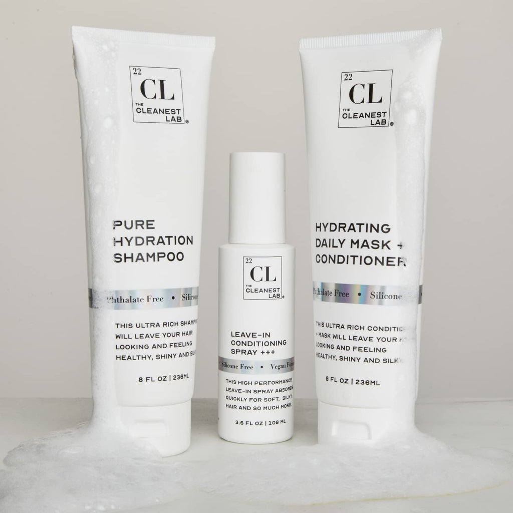 The Cleanest Lab Pure Hydration Professional Shampoo | Dry Hair Treatment & Color-Safe Repair | 8 Fl Oz
