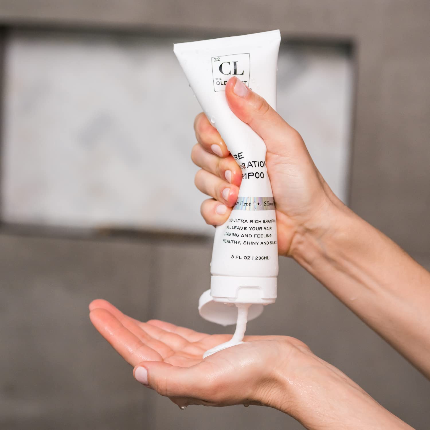 The Cleanest Lab Pure Hydration Professional Shampoo | Dry Hair Treatment & Color-Safe Repair | 8 Fl Oz