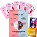 The Crème Shop Face Mask 5 Pack Bundle – Hydrating Collagen & Acerola Masks Made in Korea