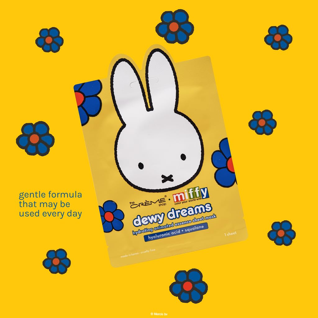 The Crème Shop x Miffy Dewy Dreams Hydrating Animated Essence Sheet Mask – Pack of 5