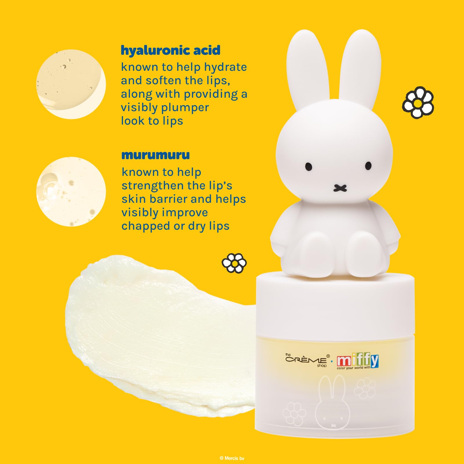 The Crème Shop Miffy Tinted Lip Balm in Mellow Mango — Hyaluronic Acid + Murumuru