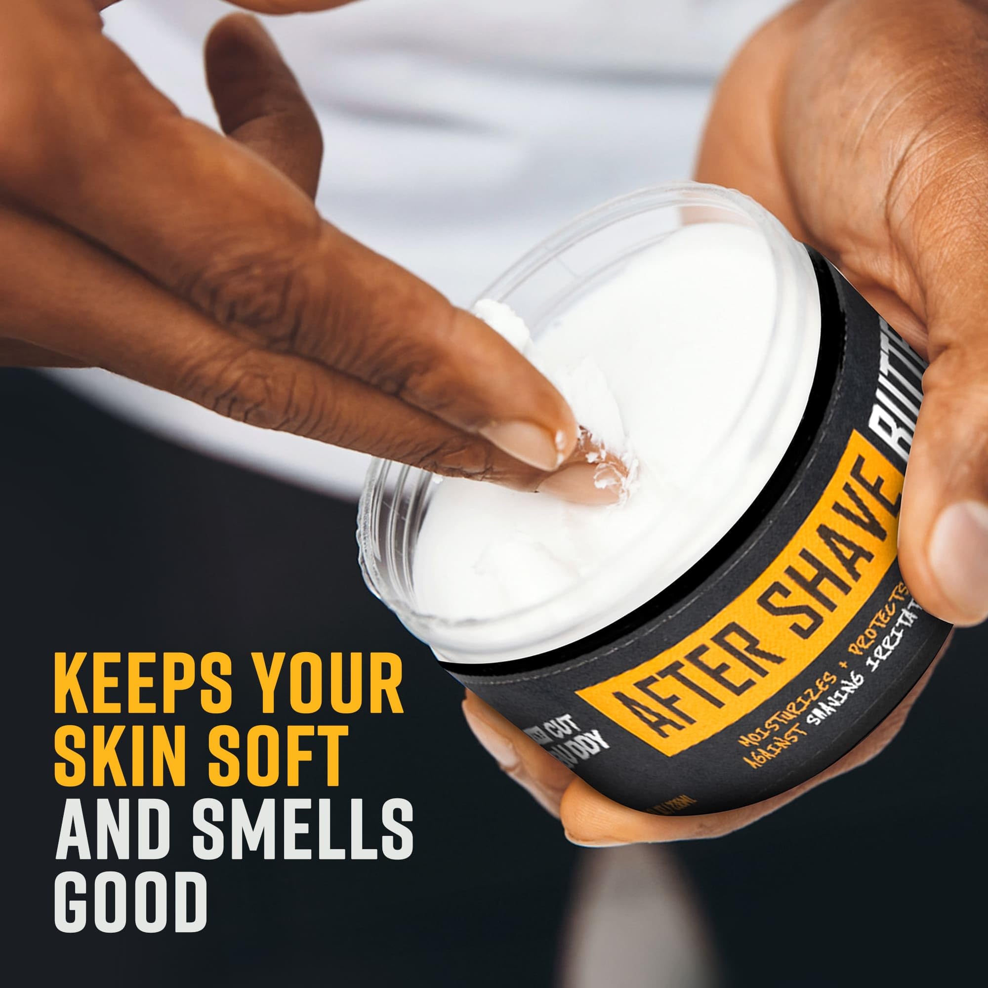 The Cut Buddy After Shave Butter for Men & Women - Moisturizer with Witch Hazel, Shea Butter, Ginger & Willow Bark, 8 oz