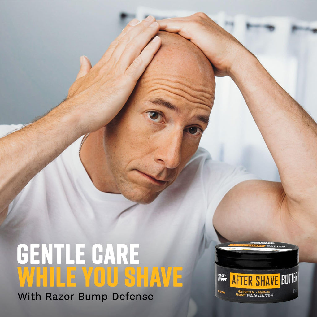 The Cut Buddy After Shave Butter for Men & Women - Moisturizer with Witch Hazel, Shea Butter, Ginger & Willow Bark, 8 oz