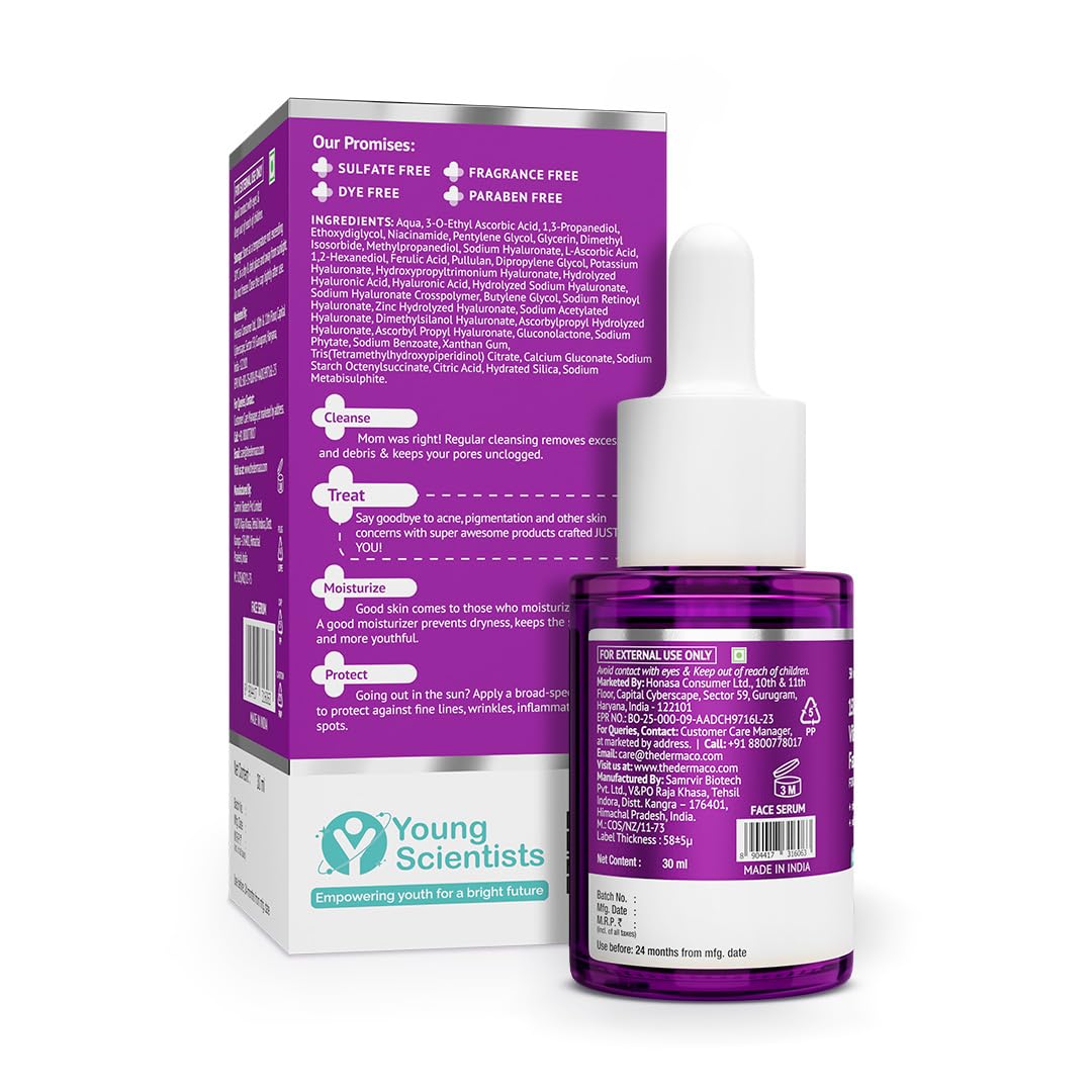 The Derma Co 15% Vitamin C Serum with 5% Niacinamide & Hyaluronic Acid – 30ml