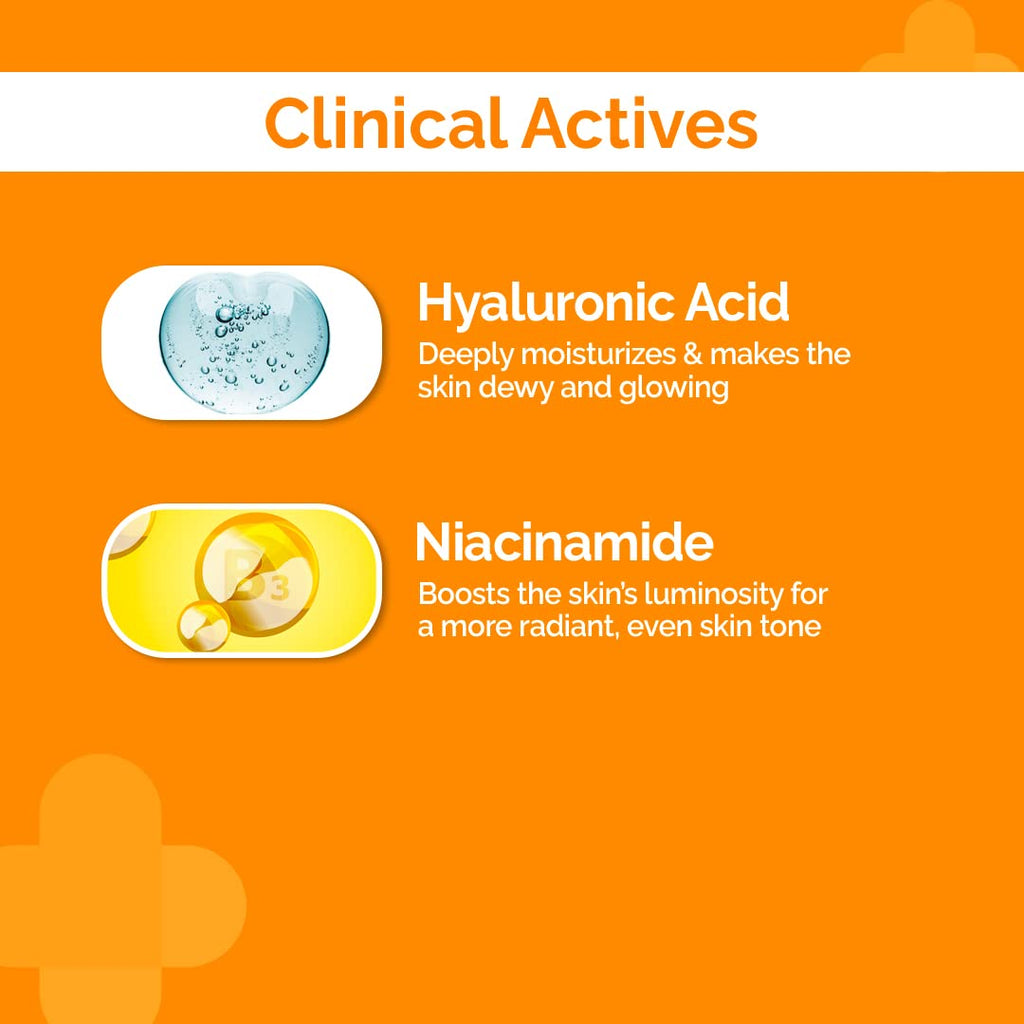 The Derma Co 1% Hyaluronic Acid Sunscreen Serum SPF 50 PA+++ | Lightweight, Non-Greasy | 30ml