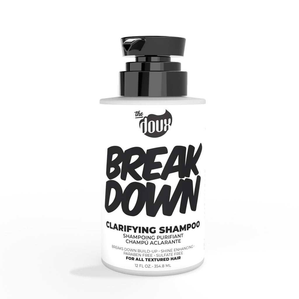 The Doux BREAKDOWN Clarifying Shampoo for Curly & Textured Hair – Rosemary & Vitamin E Detox, Sulfate-Free