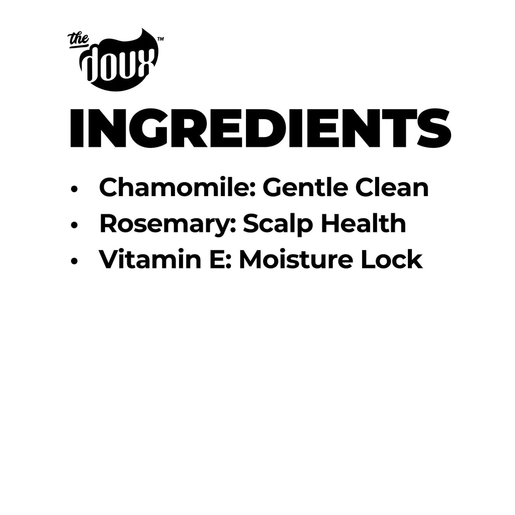 The Doux BREAKDOWN Clarifying Shampoo for Curly & Textured Hair – Rosemary & Vitamin E Detox, Sulfate-Free