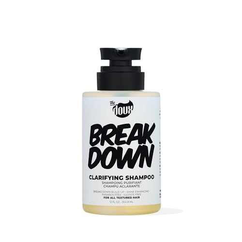 The Doux BREAKDOWN Clarifying Shampoo for Curly & Textured Hair – Rosemary & Vitamin E Detox, Sulfate-Free