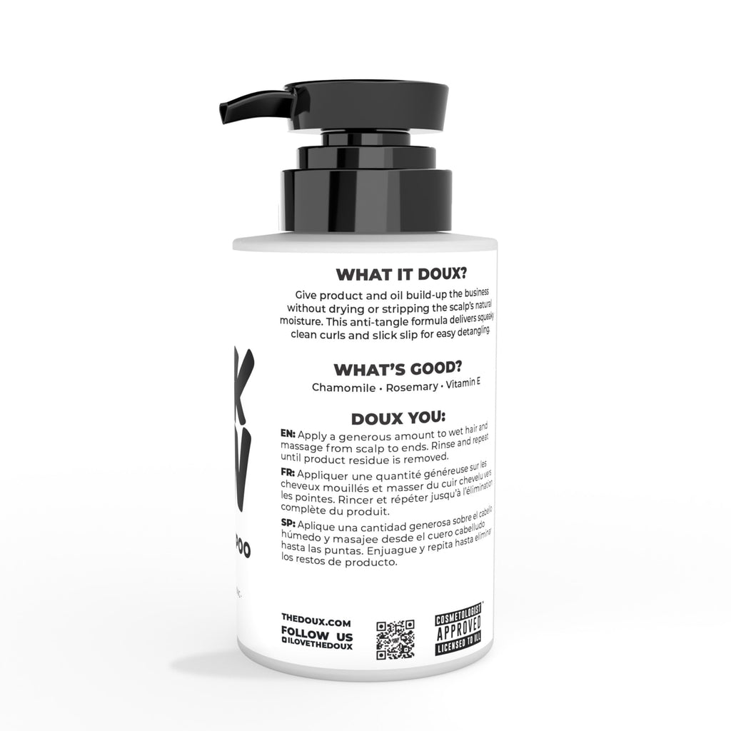 The Doux BREAKDOWN Clarifying Shampoo for Curly & Textured Hair – Rosemary & Vitamin E Detox, Sulfate-Free