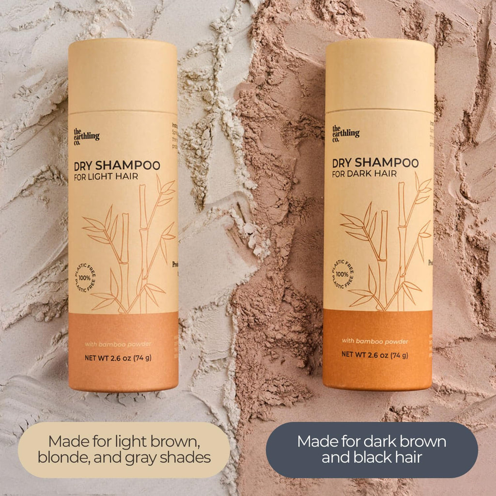 The Earthling Co. Dry Shampoo – Non Aerosol Volumizing Powder for Light Hair (Rosemary Oil & Biotin) – 2.6 oz