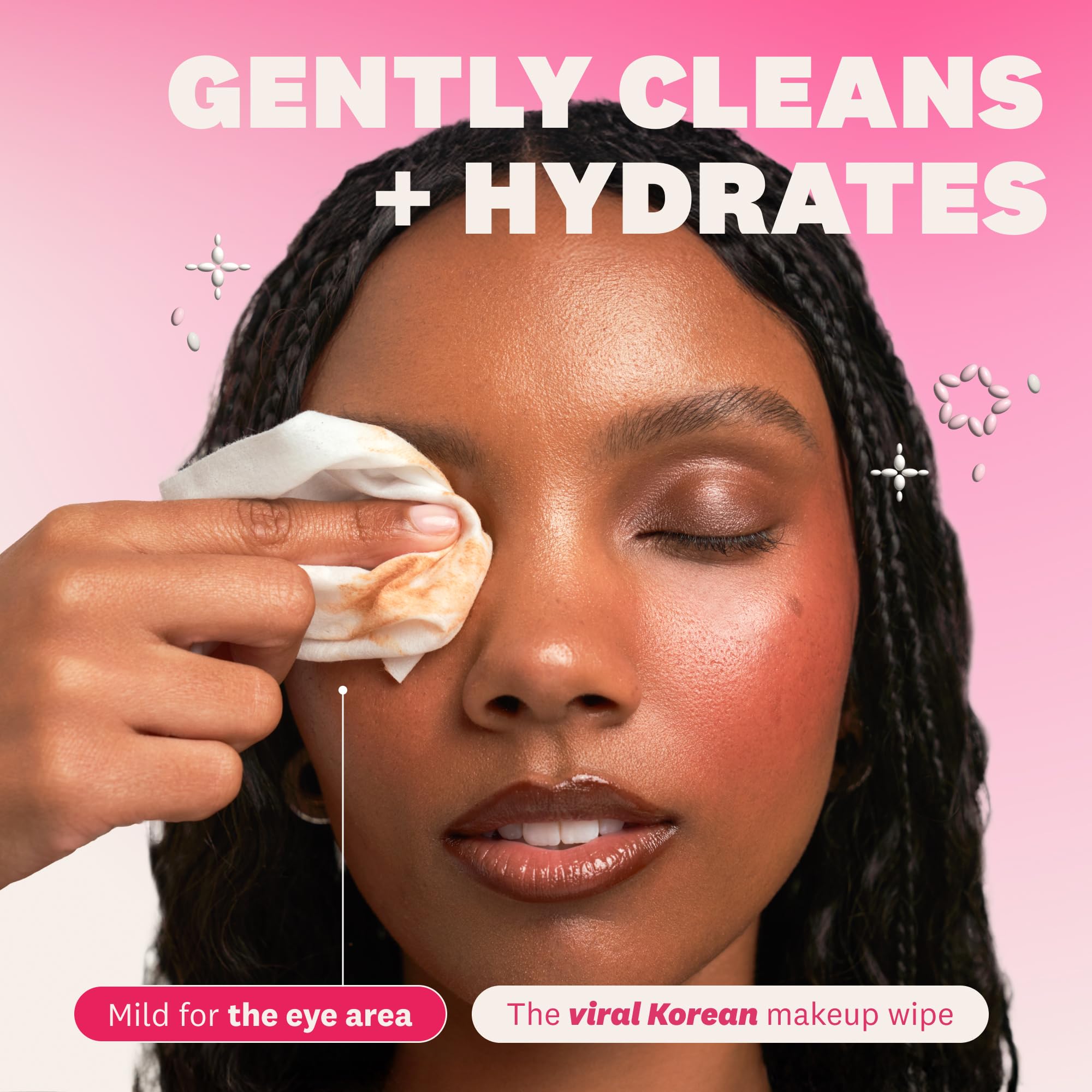 The Face Shop x Glamzilla Rice Water Bright Cleansing Wipes – 3-Pack, 25 Count Each