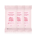 The Face Shop x Glamzilla Rice Water Bright Cleansing Wipes – 3-Pack, 25 Count Each