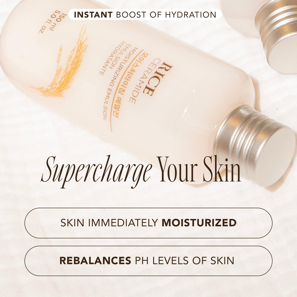 The Face Shop Rice Ceramide Moisturizing Emulsion – Lightweight Hydration & Brightening