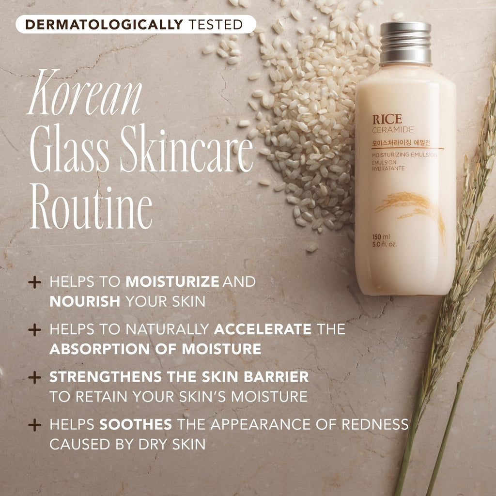 The Face Shop Rice Ceramide Moisturizing Emulsion – Lightweight Hydration & Brightening