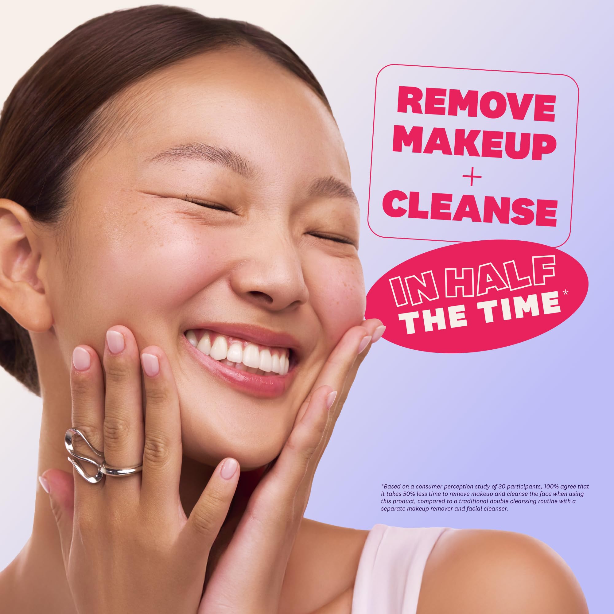 The Face Shop Rice Water Bright Milk & Jelly Double Cleanser | 2-in-1 Makeup Remover & Cleanser