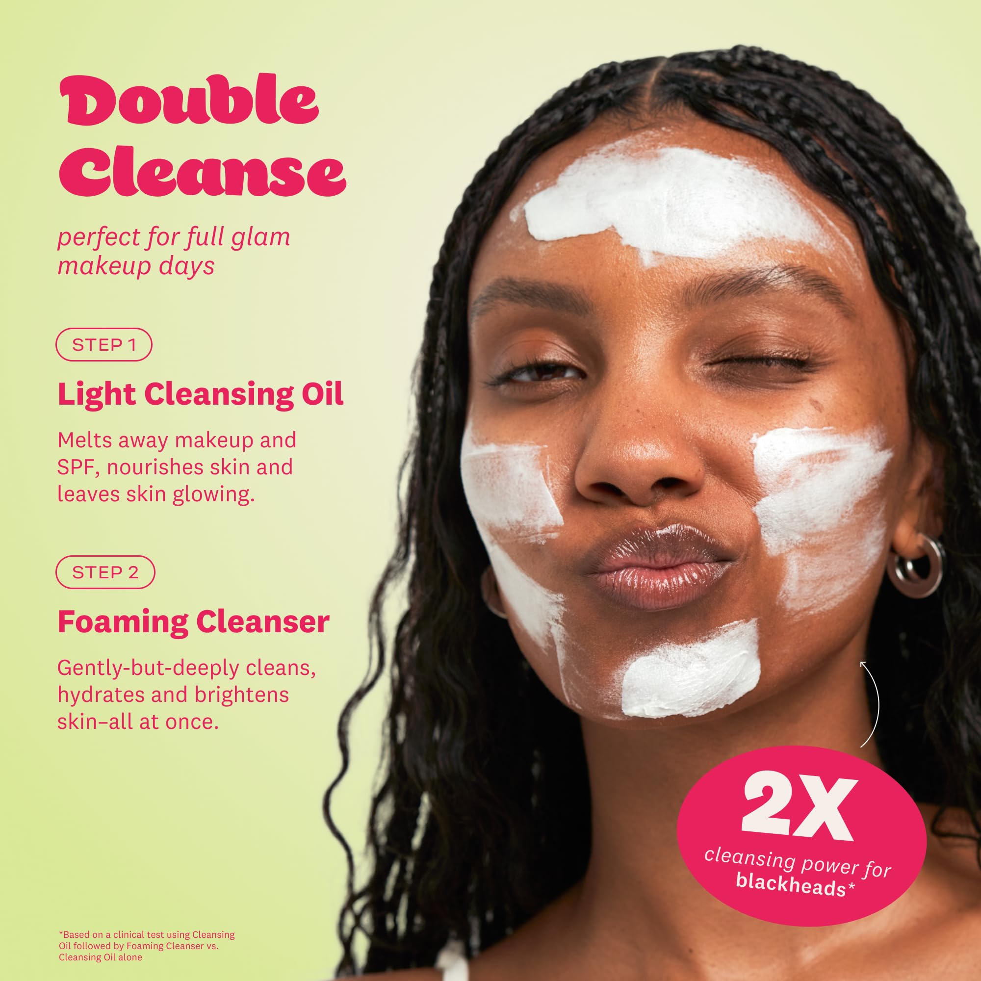 The Face Shop Rice Water Bright Double Cleansing Duo Set – Ceramide, Korean Skincare, Vegan Cleanser & Makeup Remover