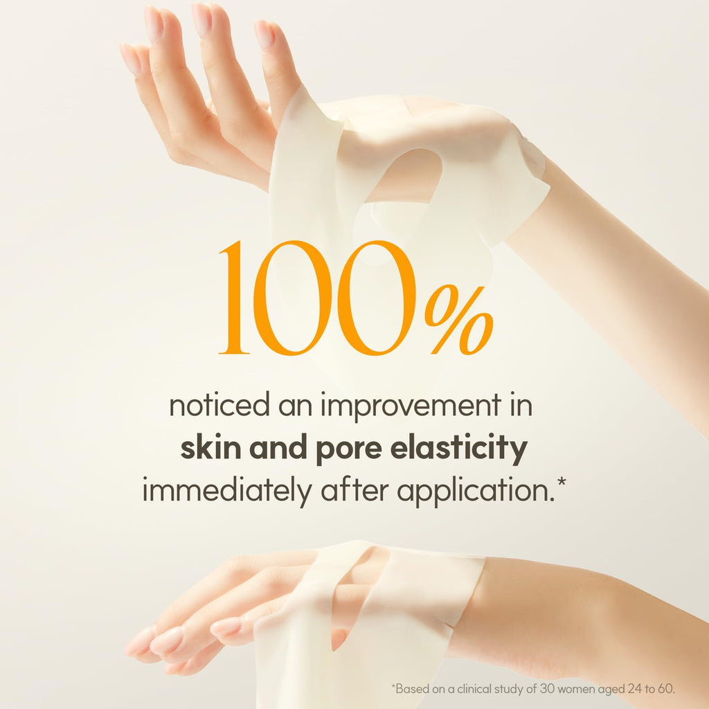 The Face Shop Vita-Toning Vegan Collagen Face Mask | Hydrating Hydrogel Mask for Glass Skin, Elasticity & Even Tone