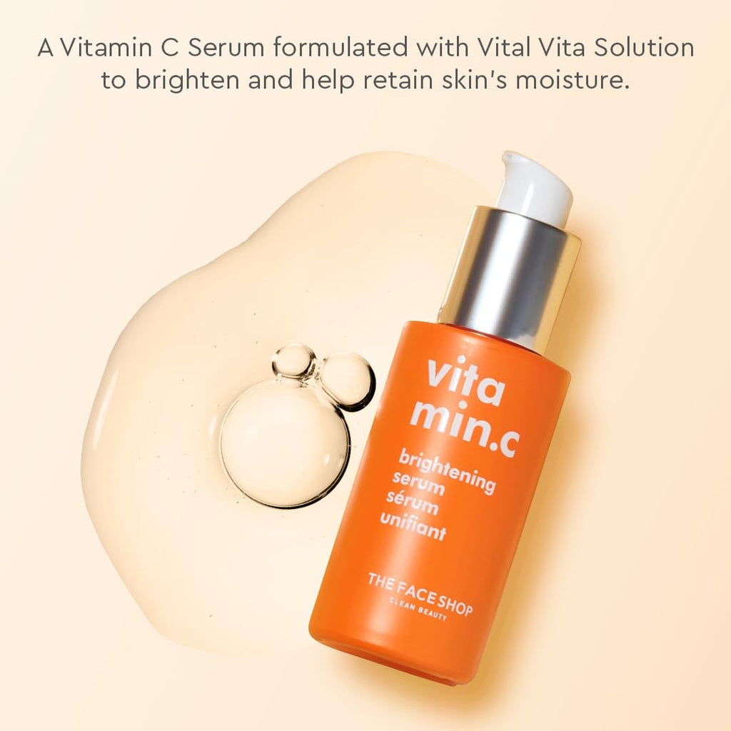 The Face Shop Vitamin C Serum – Brighten Complexion, Even Tone, Hyaluronic Acid & Niacinamide