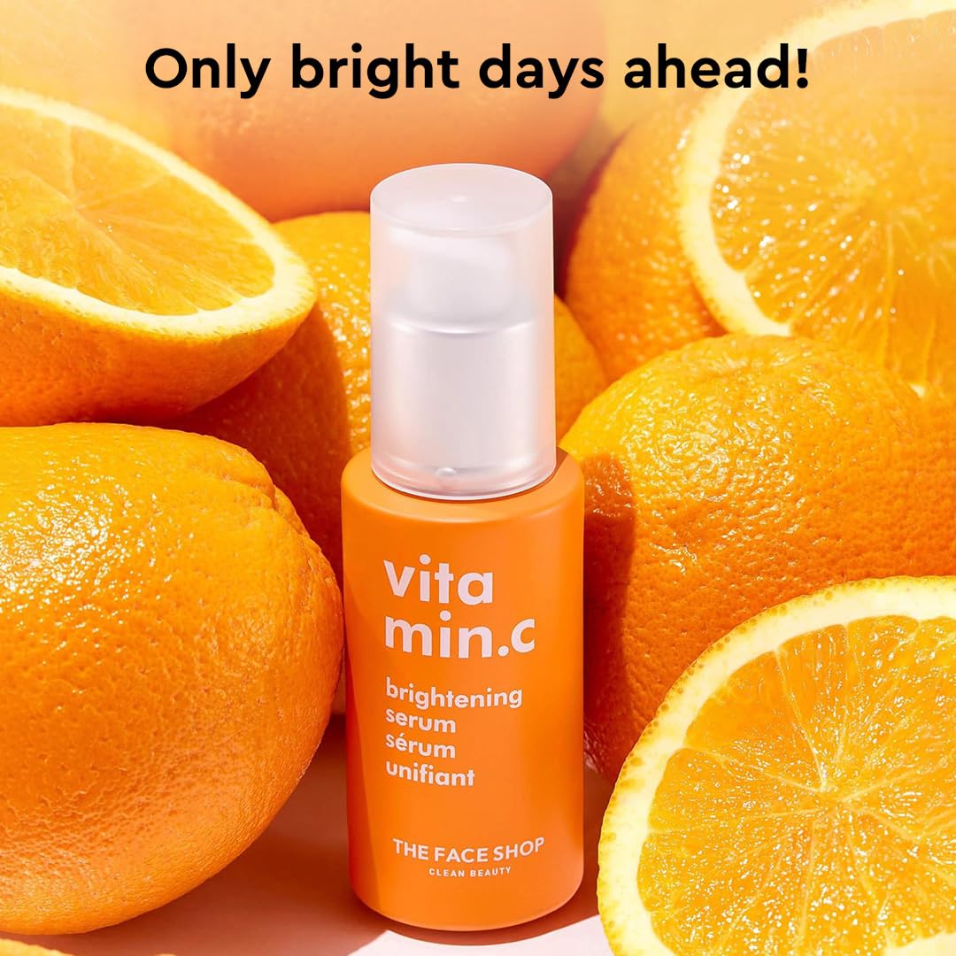 The Face Shop Vitamin C Serum – Brighten Complexion, Even Tone, Hyaluronic Acid & Niacinamide