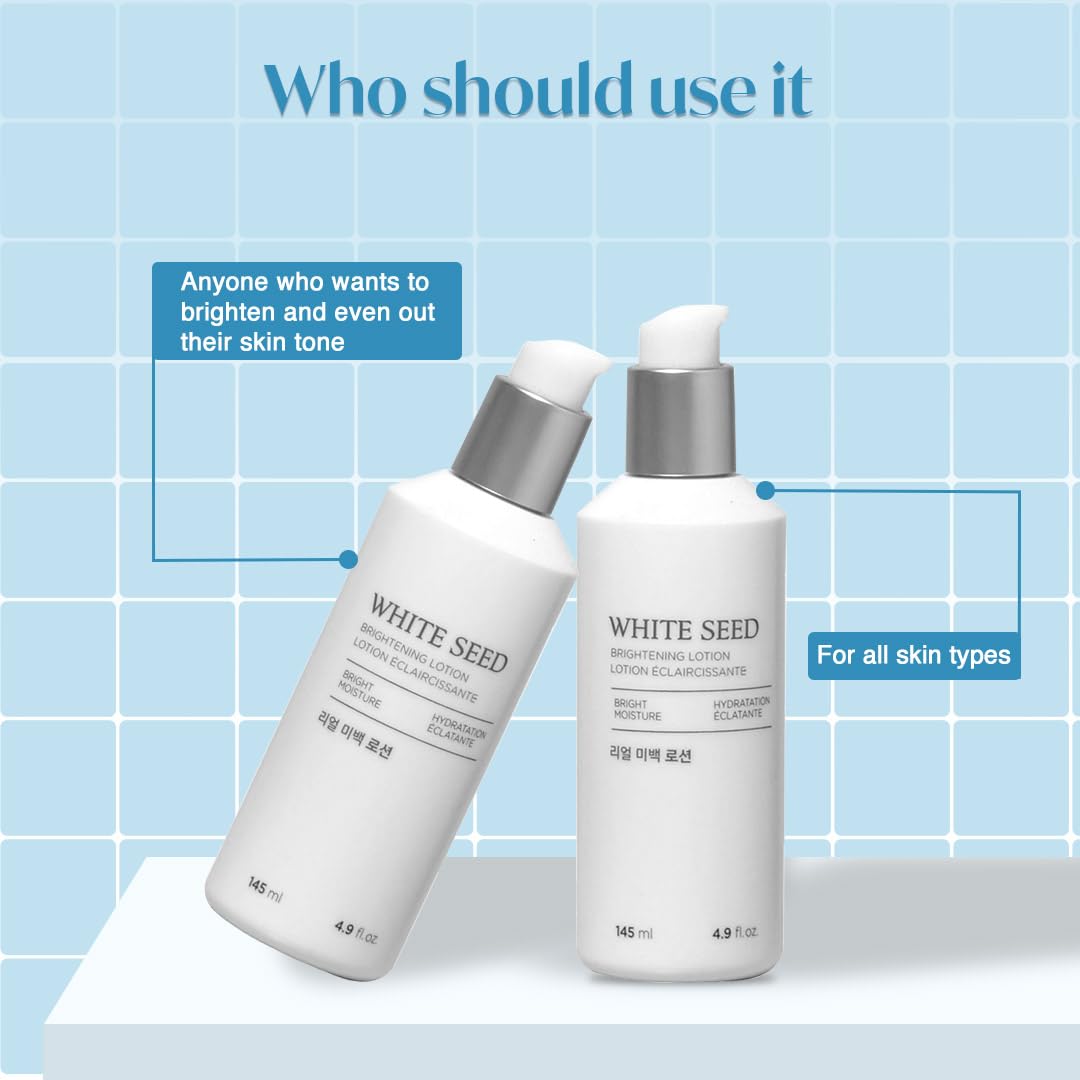 The Face Shop White Seed Brightening Lotion – Niacinamide Hydrating Moisturizer