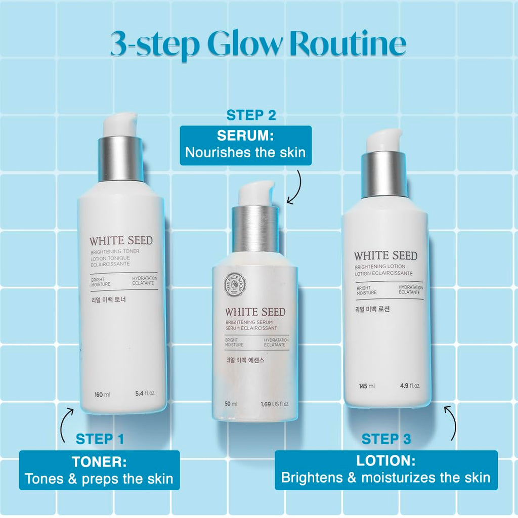 The Face Shop White Seed Brightening Lotion – Niacinamide Hydrating Moisturizer