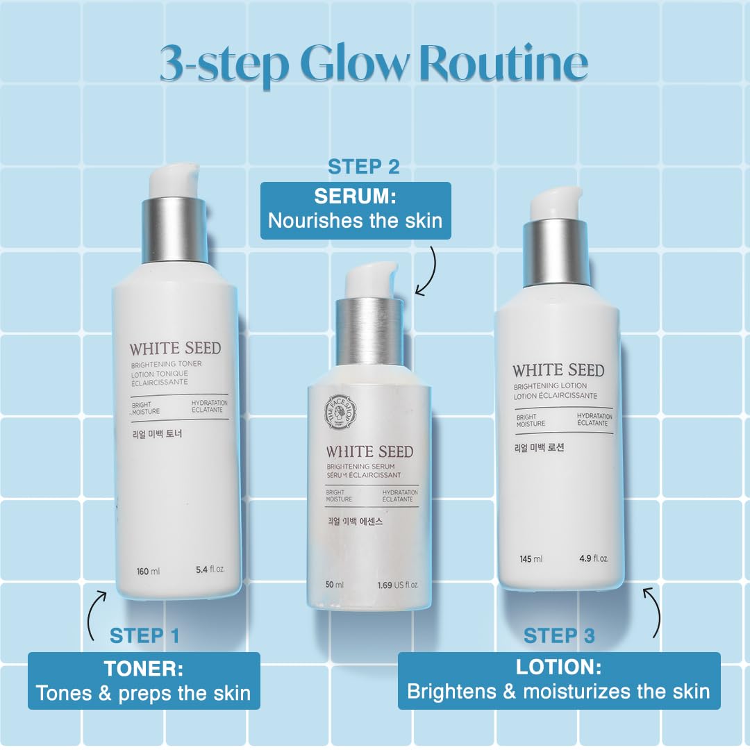 The Face Shop White Seed Brightening Lotion – Niacinamide Hydrating Moisturizer