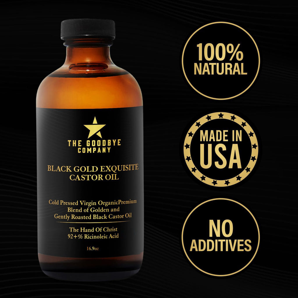 The Goodbye Company Jamaican Black Castor Oil – 100% Pure, Cold-Pressed, 16.9oz