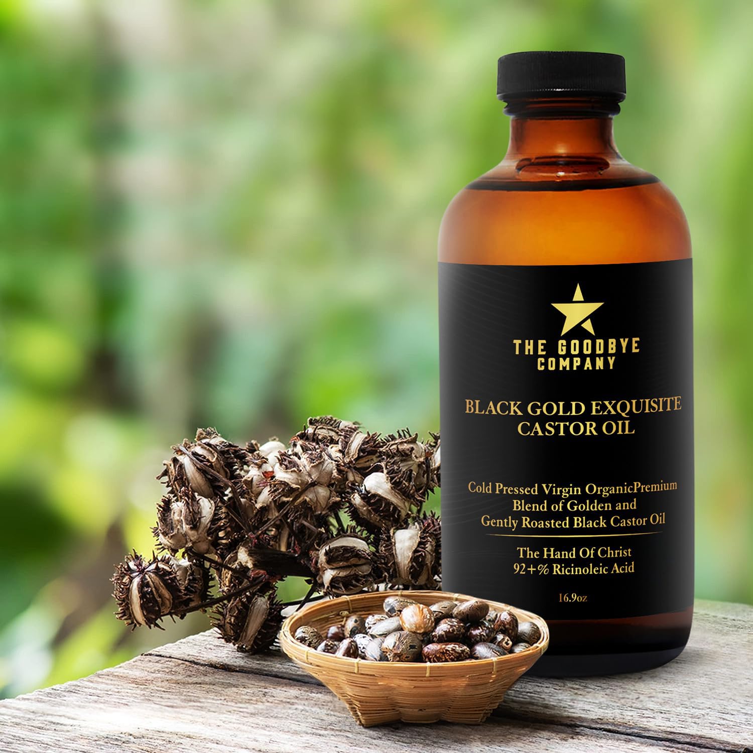 The Goodbye Company Jamaican Black Castor Oil – 100% Pure, Cold-Pressed, 16.9oz