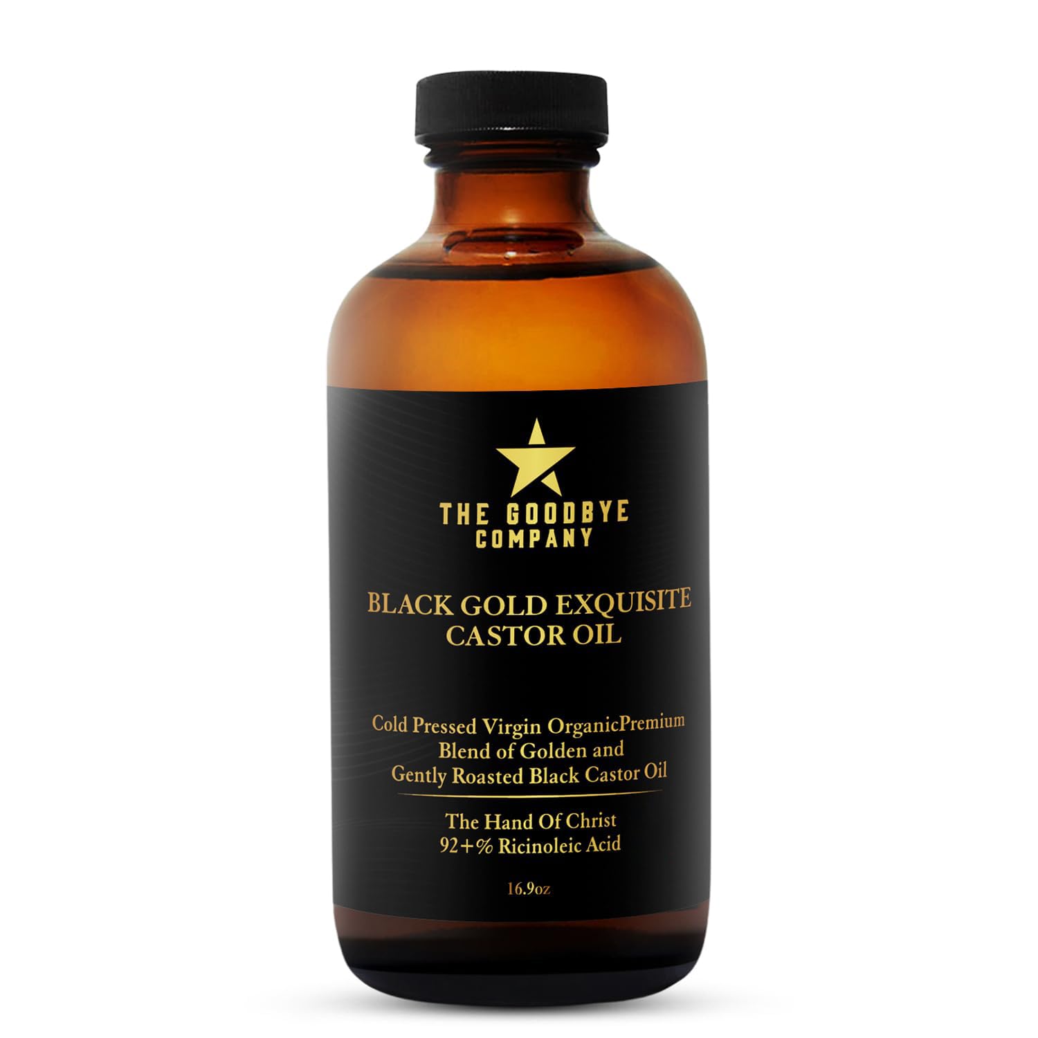 The Goodbye Company Jamaican Black Castor Oil – 100% Pure, Cold-Pressed, 16.9oz