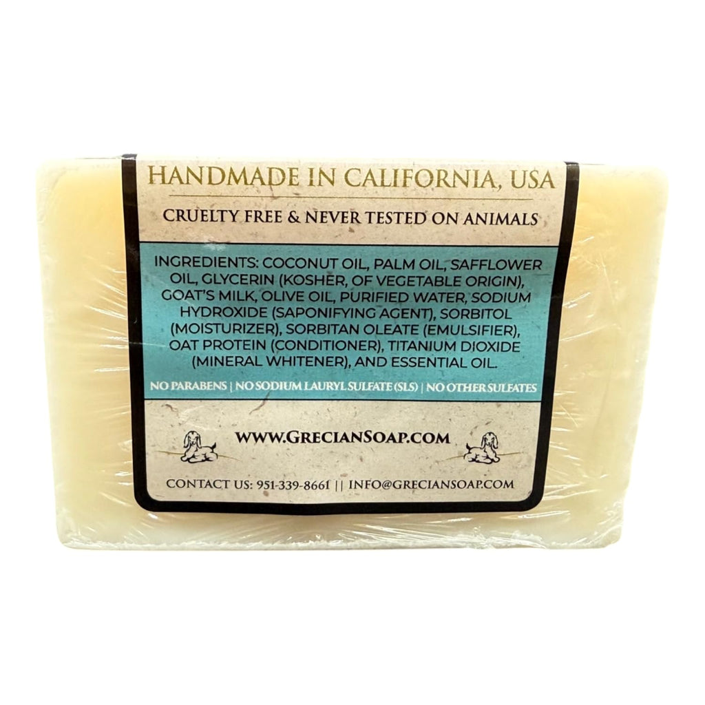 The Grecian Soap Company Clean Beauty Goat's Milk & Olive Oil Bar Soap – Chamomile & Clary Sage (2-Pack, 6oz)
