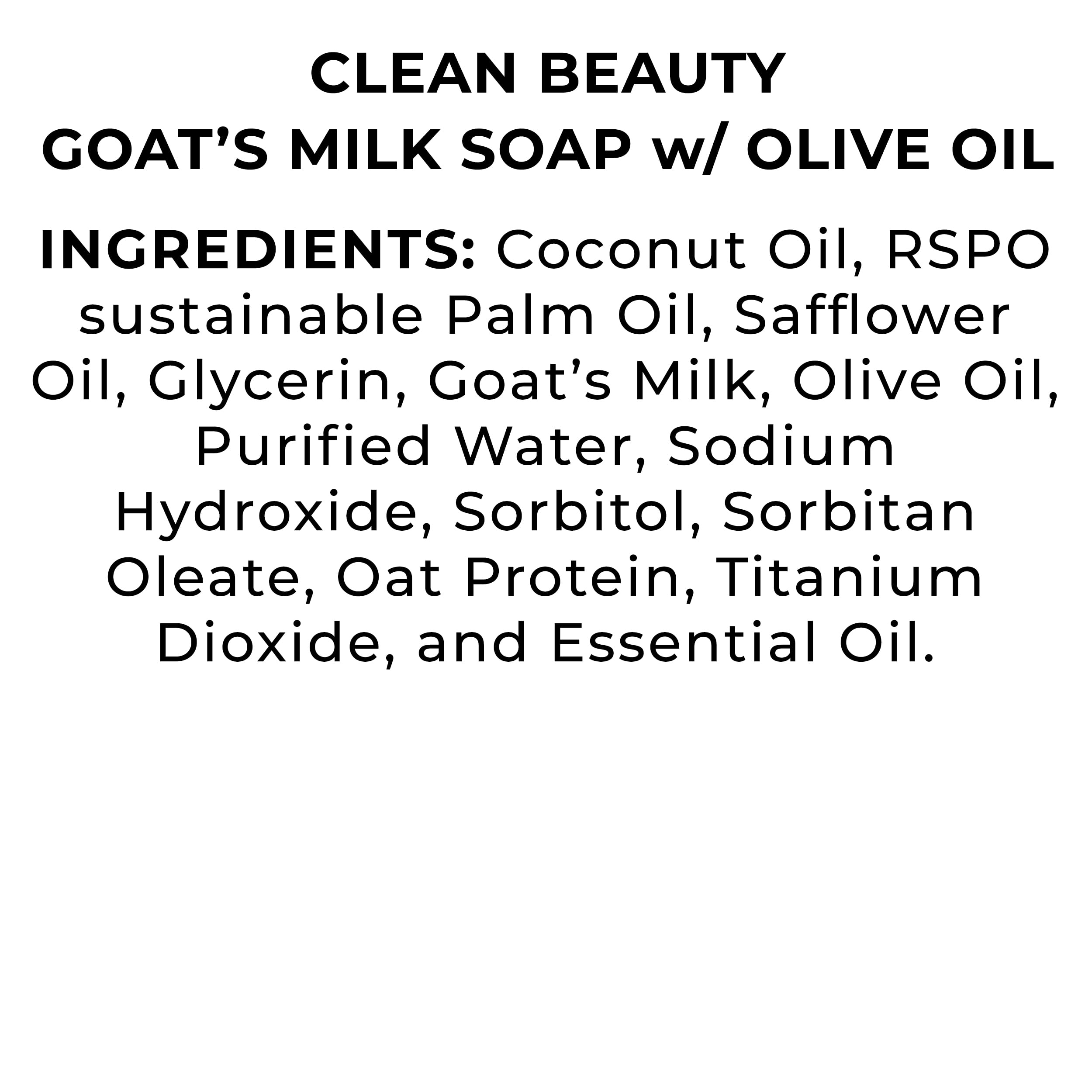 The Grecian Soap Company Clean Beauty Goat's Milk & Olive Oil Bar Soap – Chamomile & Clary Sage (2-Pack, 6oz)