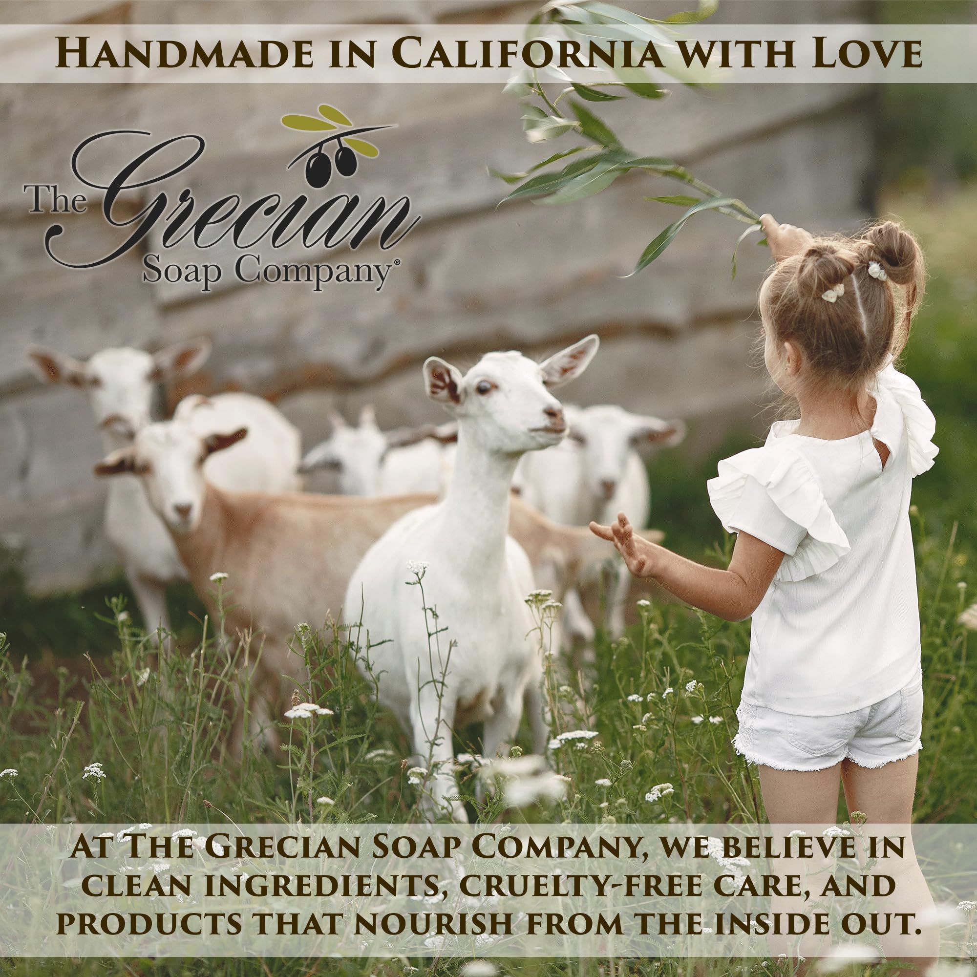 The Grecian Soap Company Goat Milk Lotion & Body Wash Set – Lavender, 8oz Each