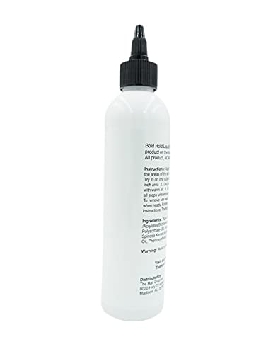 The Hair Diagram Bold Hold Liquid Gold – Glueless Lace Gel for Wigs and Hair Systems – Water Based, Alcohol Free, 8oz