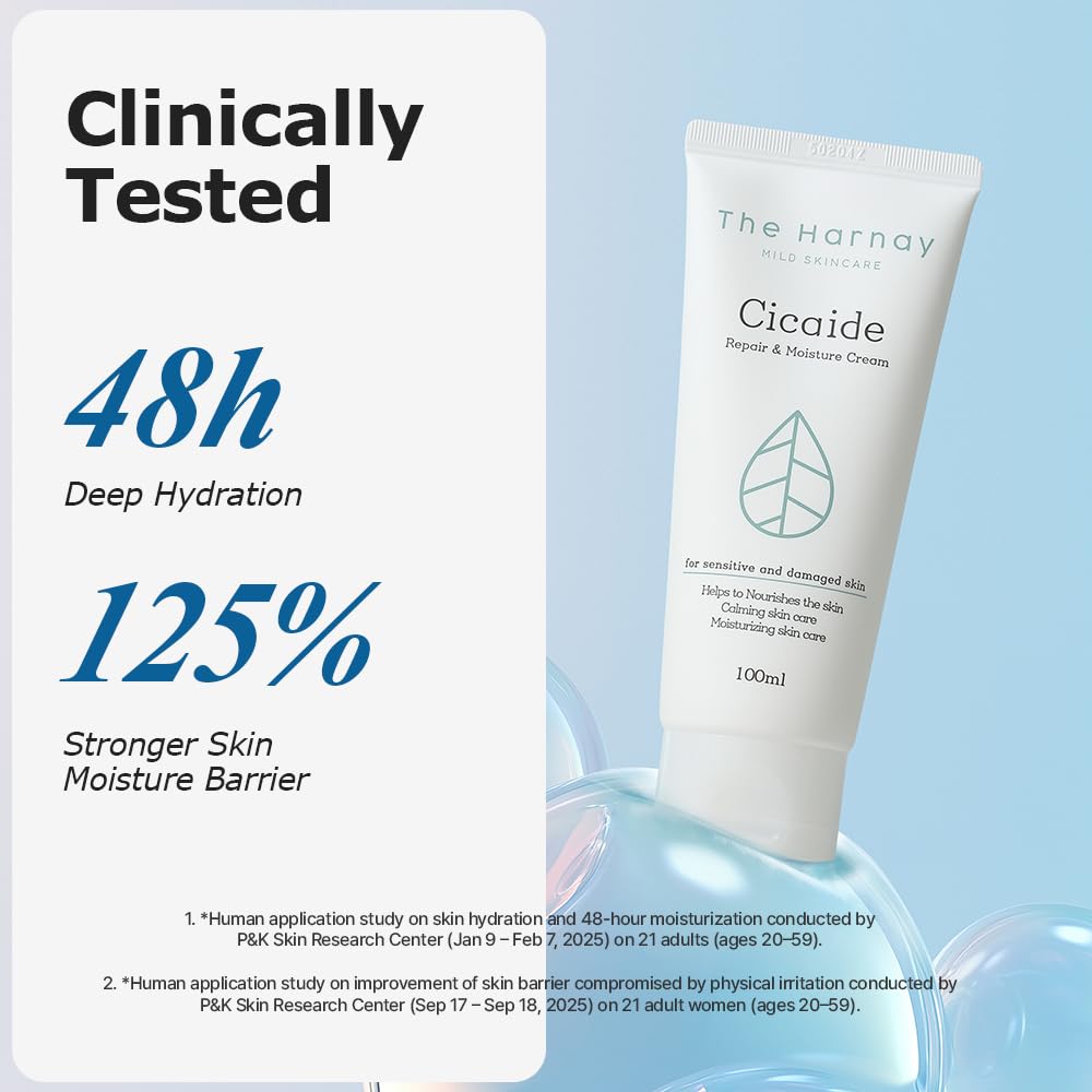 The harnay Cicaide Cream – 3.53oz Daily Moisturizer with Cica & Ceramide NP