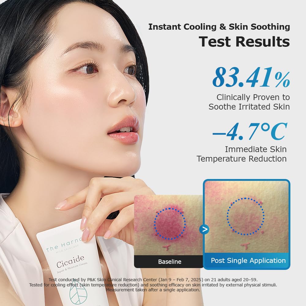 The harnay Cicaide Cream – 3.53oz Daily Moisturizer with Cica & Ceramide NP