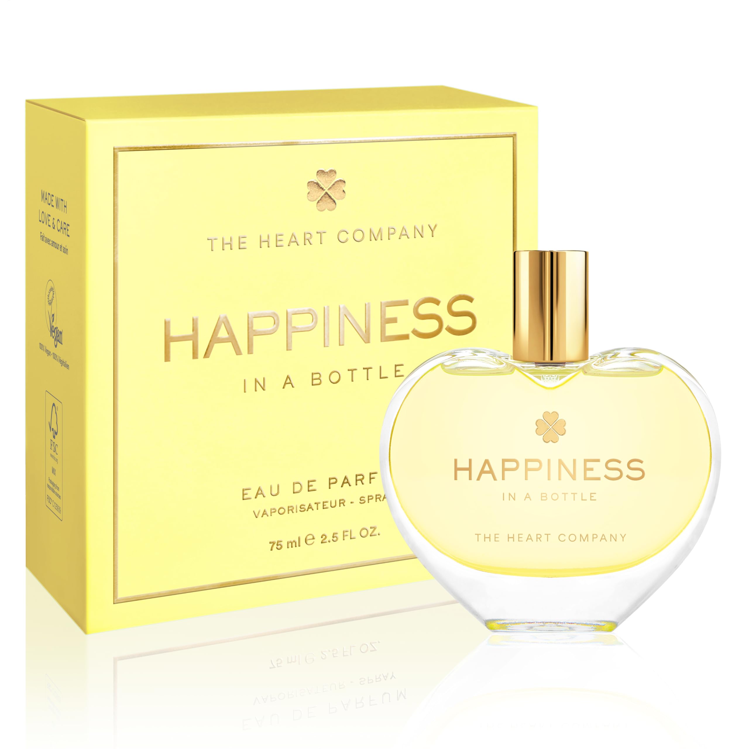 THE HEART COMPANY Happiness in a Bottle | Citrus Perfume for Women | 75ml