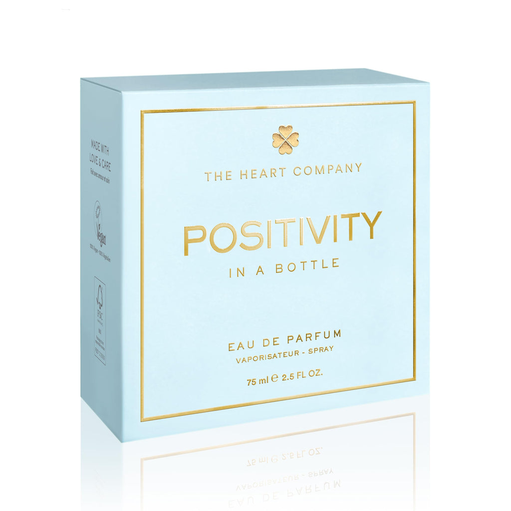 THE HEART COMPANY Positivity in a Bottle – Fresh Women’s Perfume, Vegan Gift, 75ml