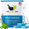 The Herbal Zen Cold Kicker Shower Steamers – Peppermint & Eucalyptus, USA Made (10 Pack)
