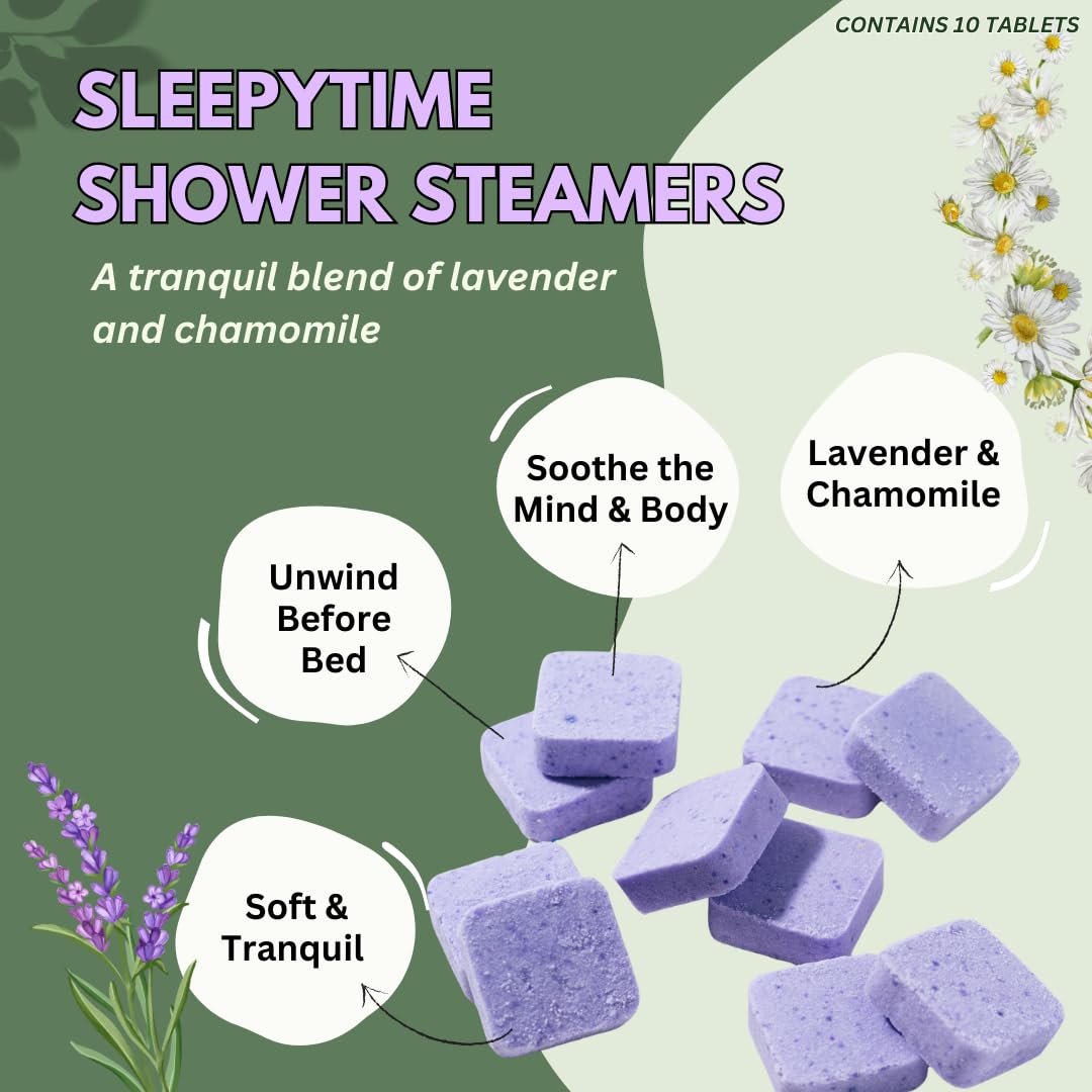 Lavender Shower Steamers Aromatherapy with Essential Oils | The Herbal Zen, Made in USA