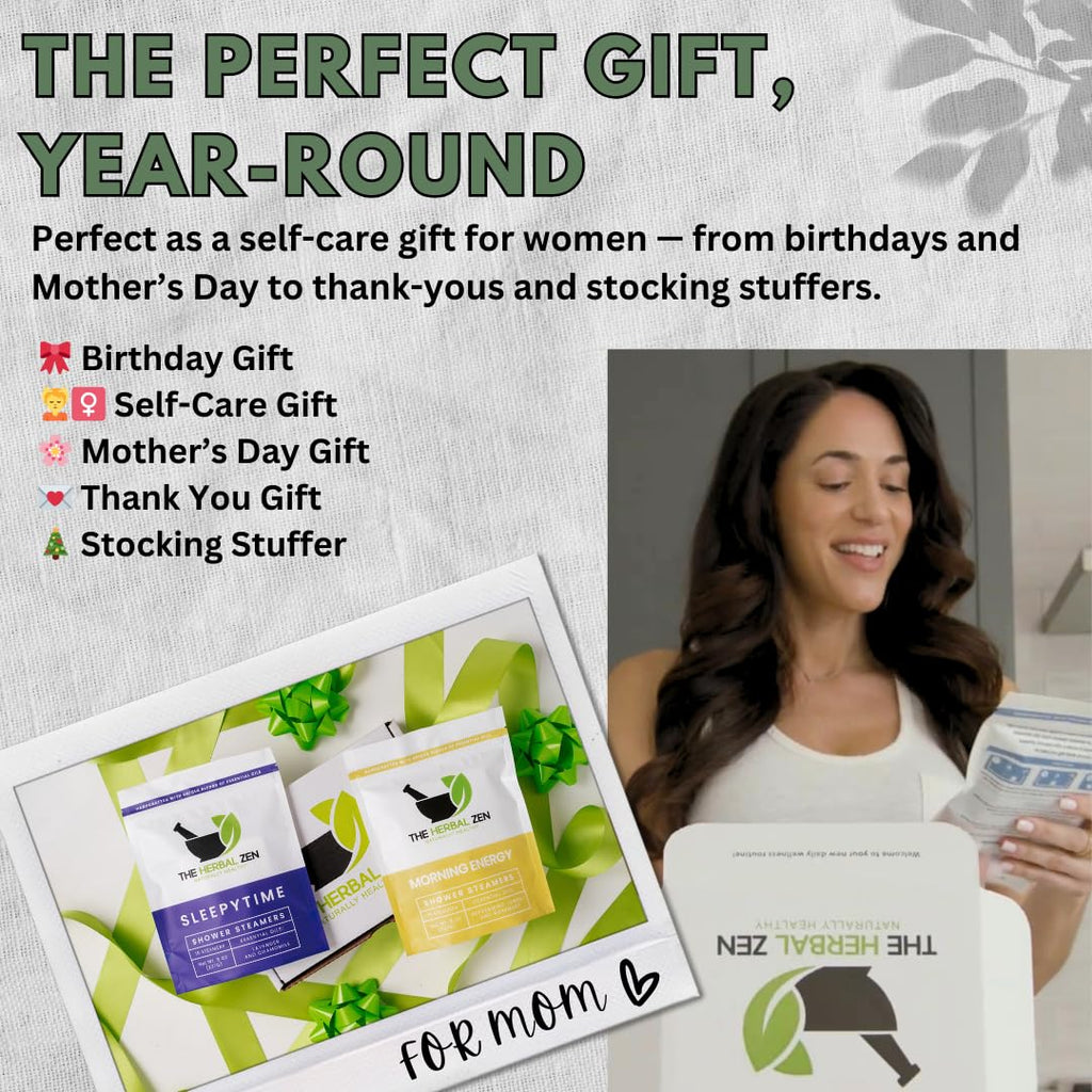 The Herbal Zen Aromatherapy Shower Steamer Gift Set – USA Made Day & Night 20-Piece Bundle
