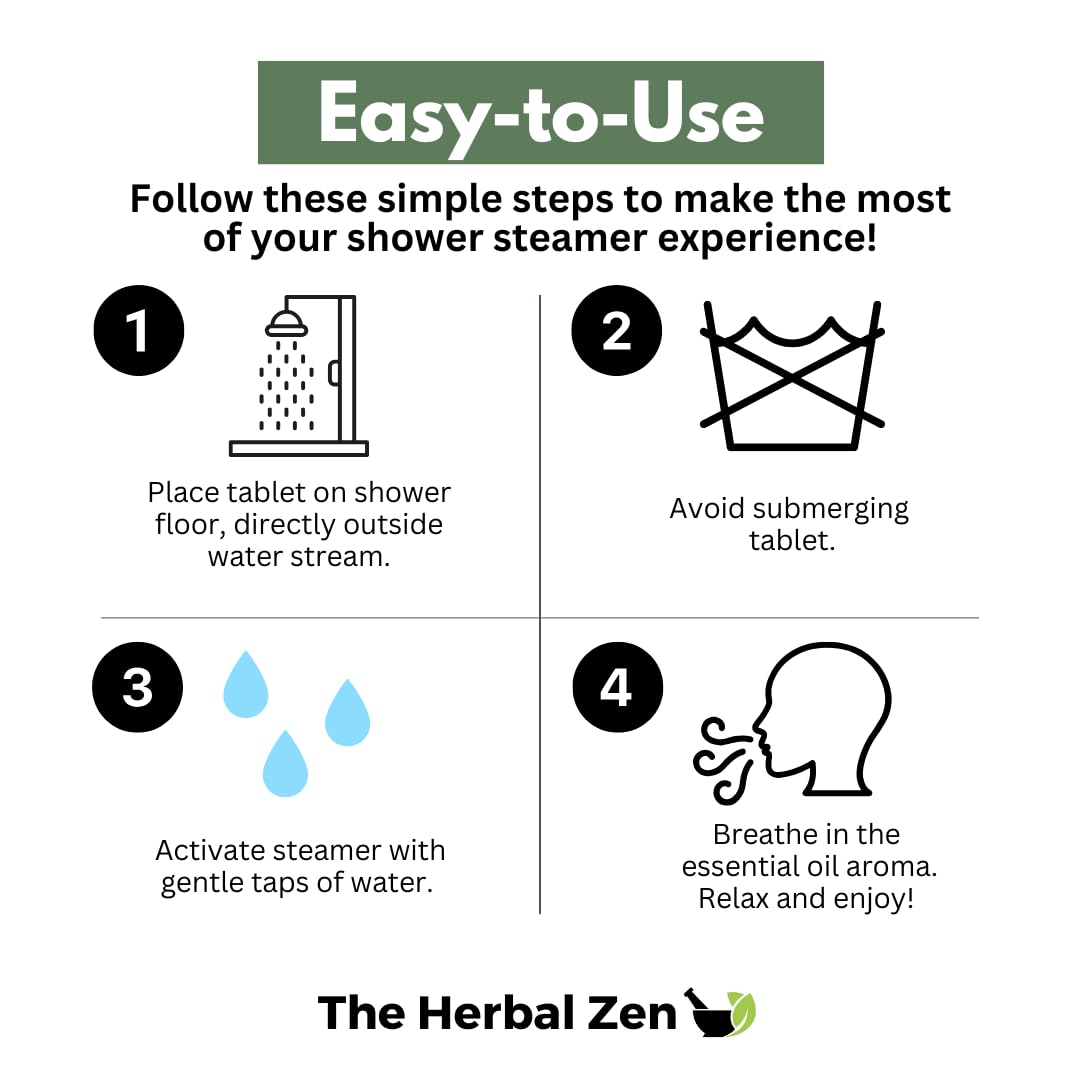 The Herbal Zen Shower Steamers Variety Pack – Aromatherapy Tablets, USA Made, 14-Count Gift for Her & Him